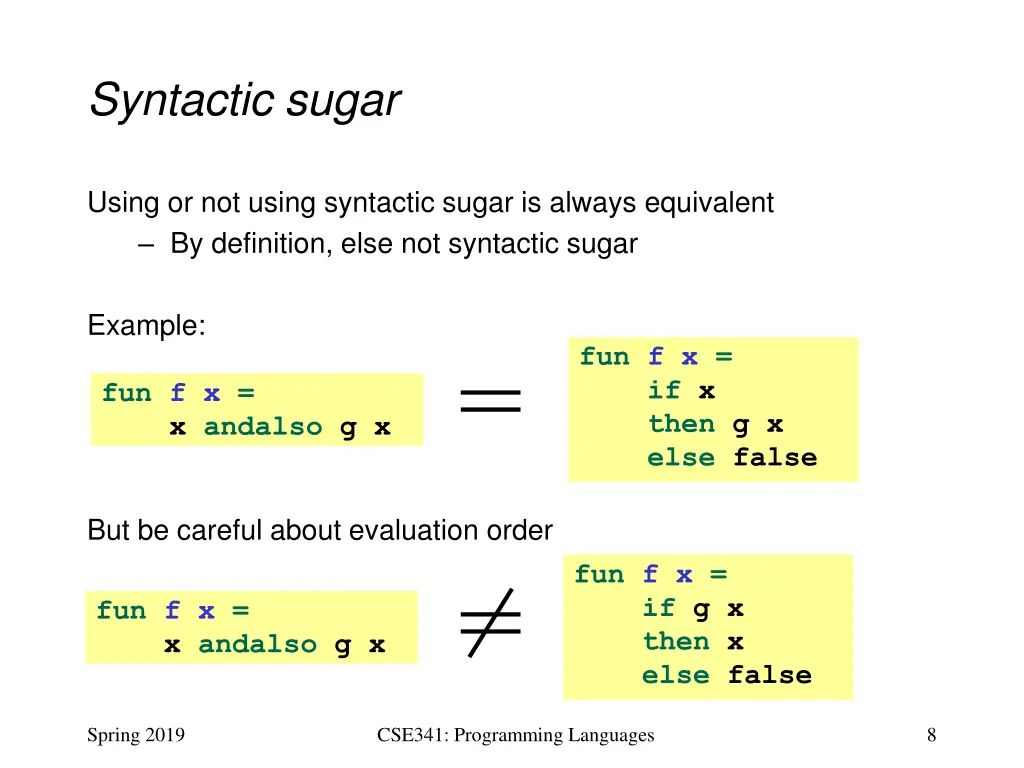 syntactic sugar