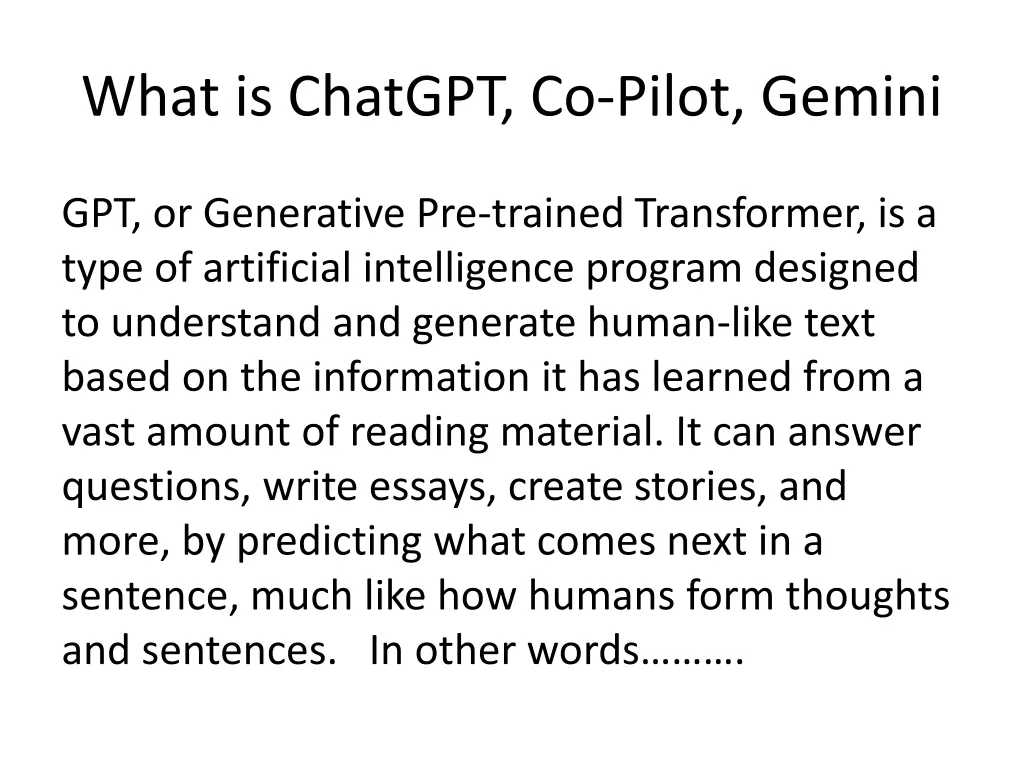 what is chatgpt co pilot gemini