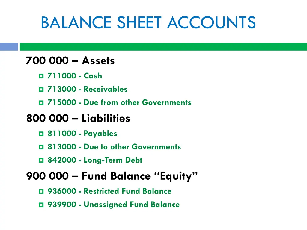 balance sheet accounts