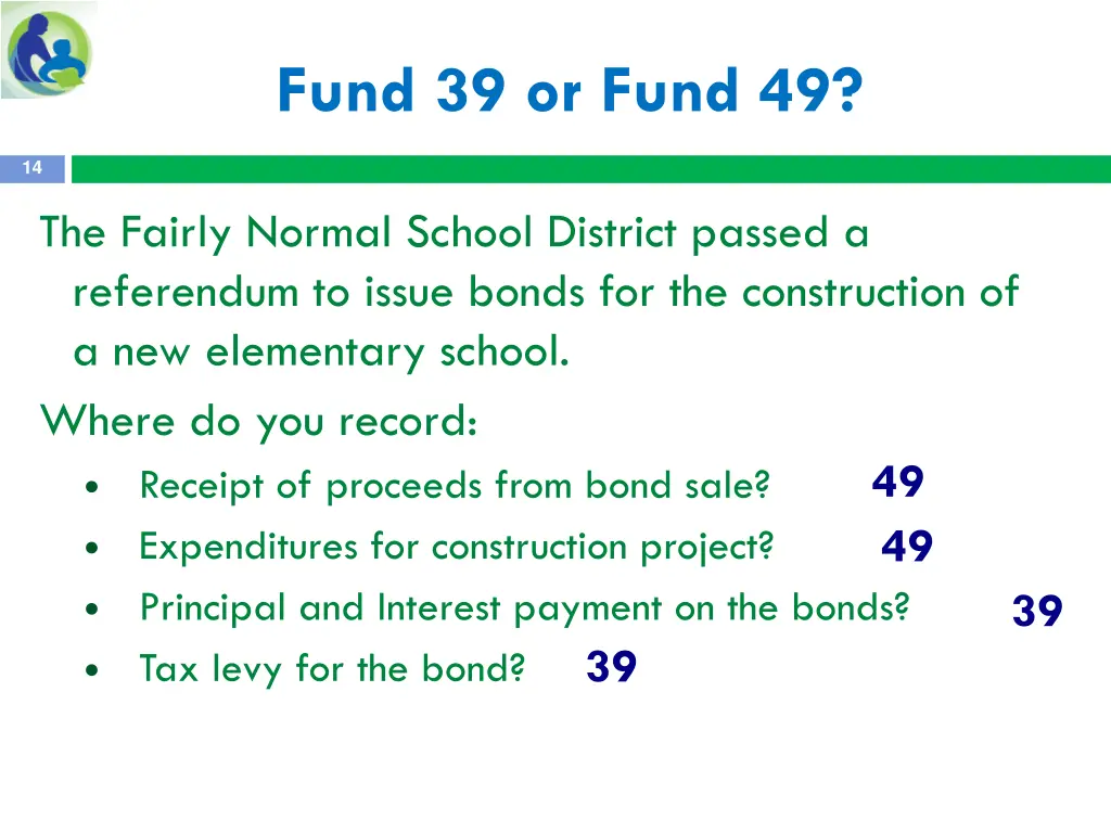 fund 39 or fund 49