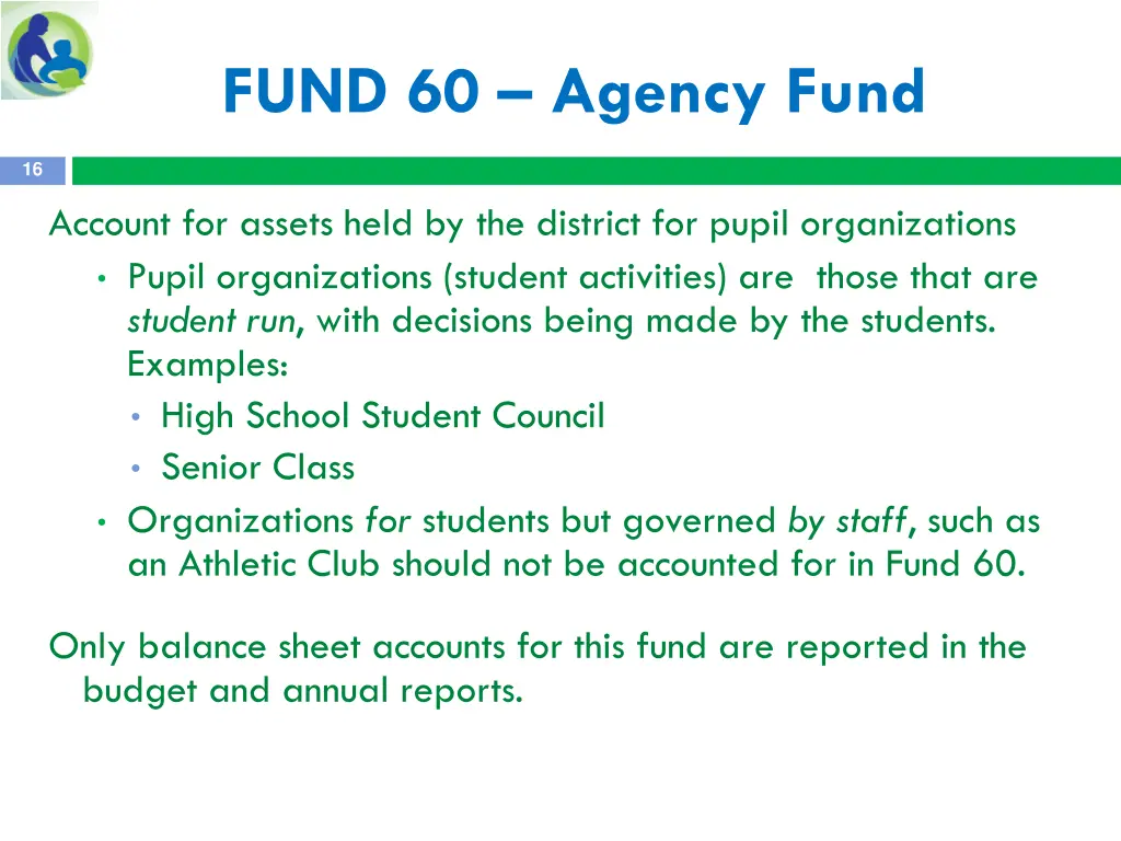 fund 60 agency fund