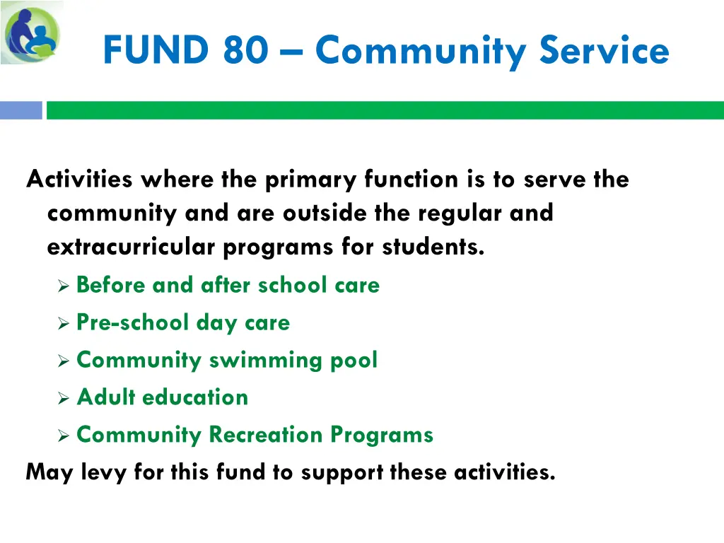 fund 80 community service