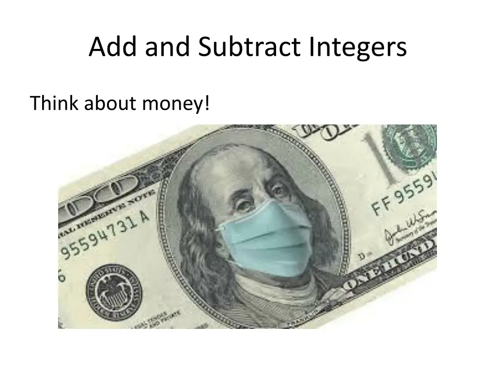 add and subtract integers