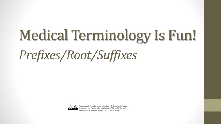 medical terminology is fun prefixes root suffixes