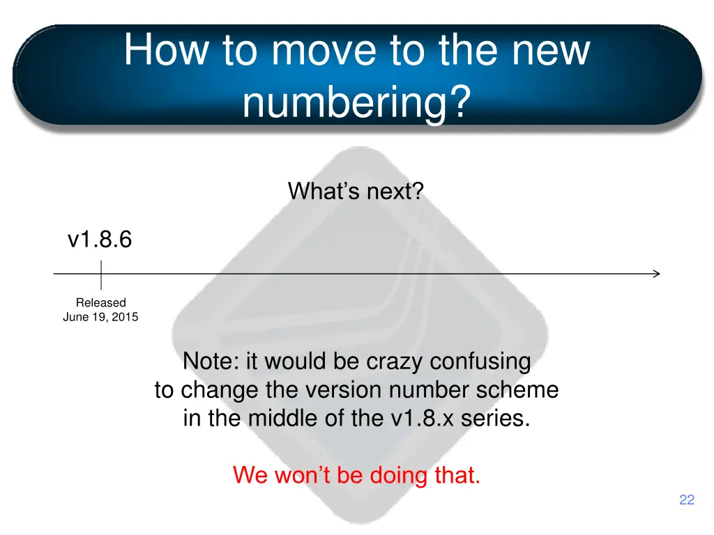 how to move to the new numbering 2