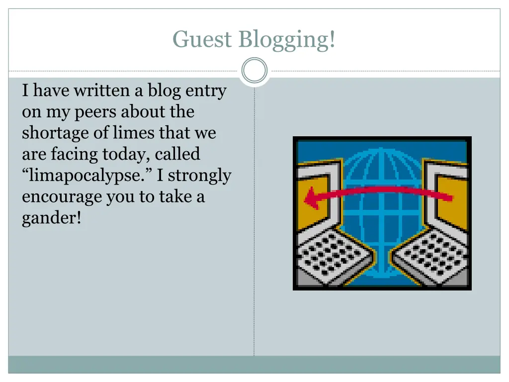 guest blogging