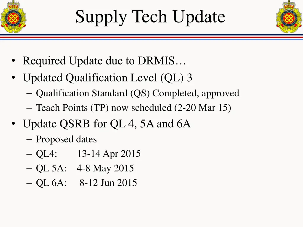 supply tech update