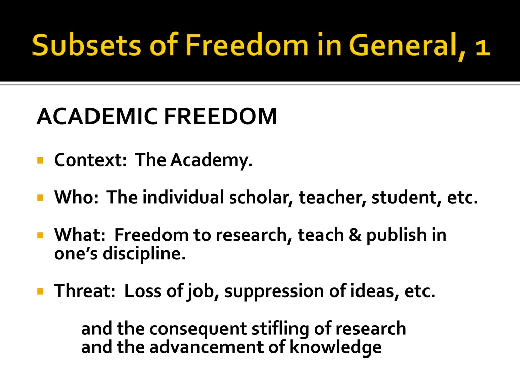 academic freedom