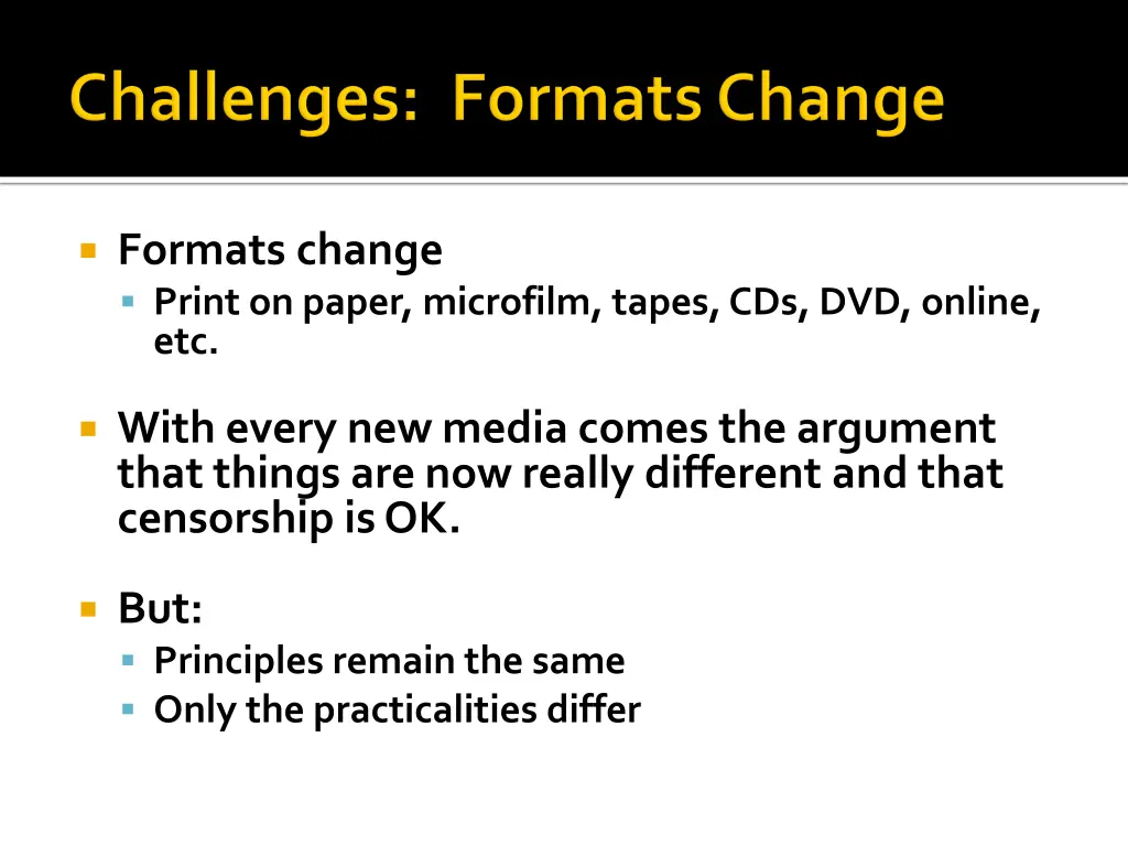 formats change print on paper microfilm tapes