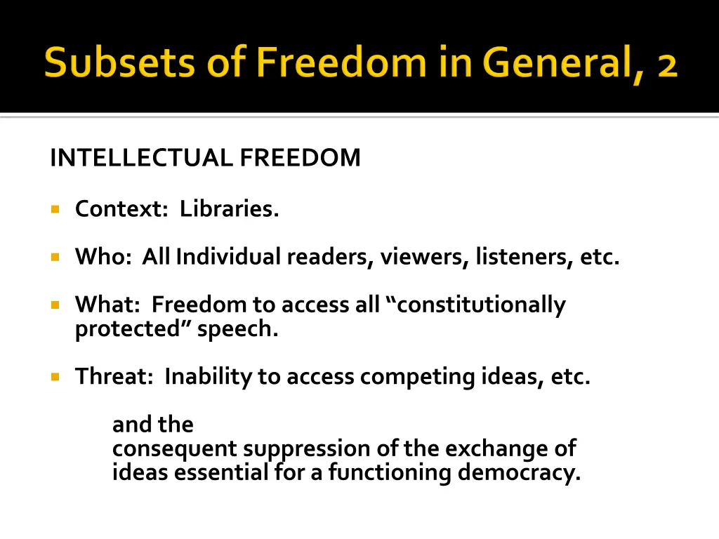 intellectual freedom