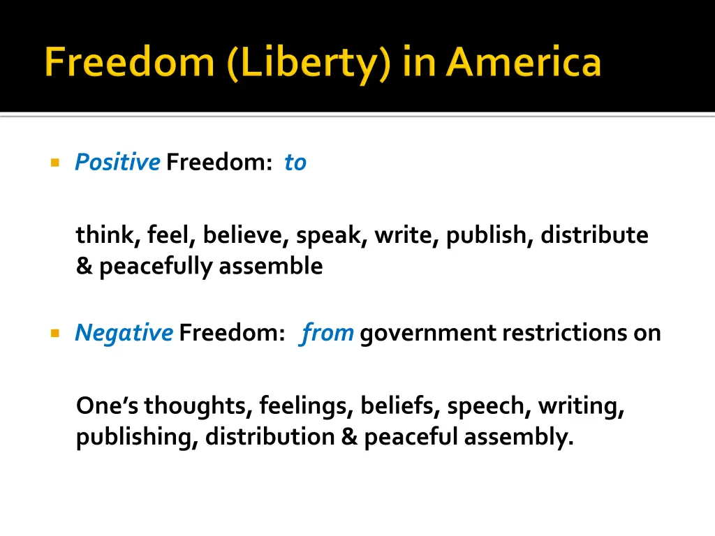 positive freedom to