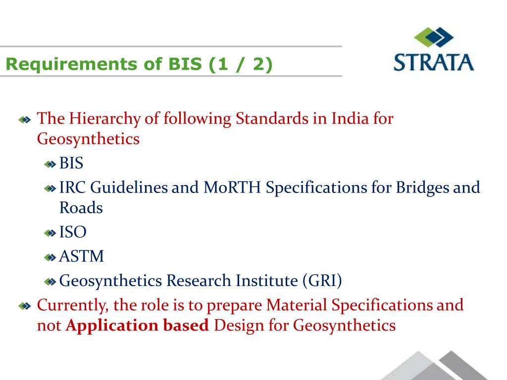 requirements of bis 1 2