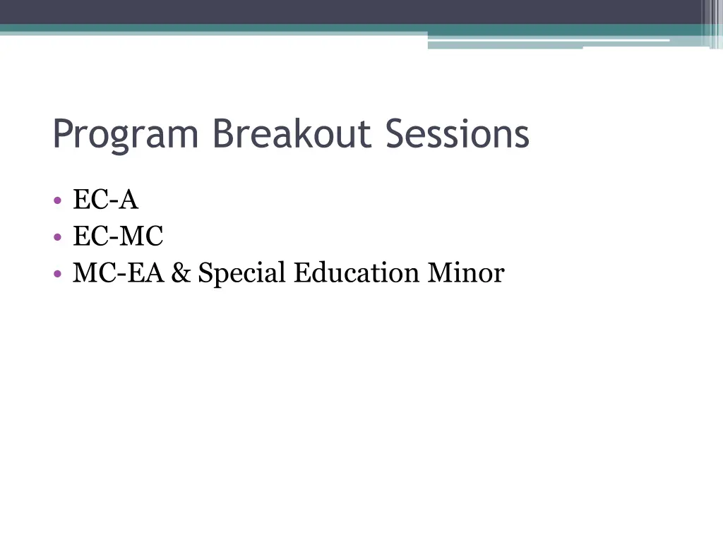 program breakout sessions