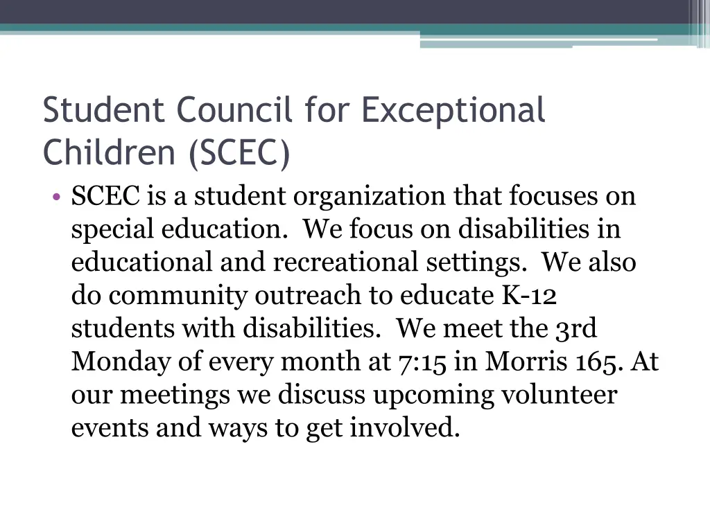 student council for exceptional children scec