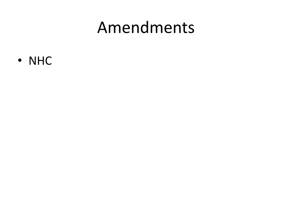 amendments