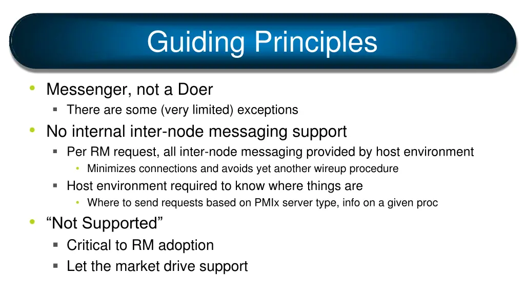 guiding principles