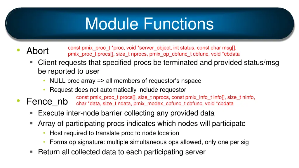 module functions 1