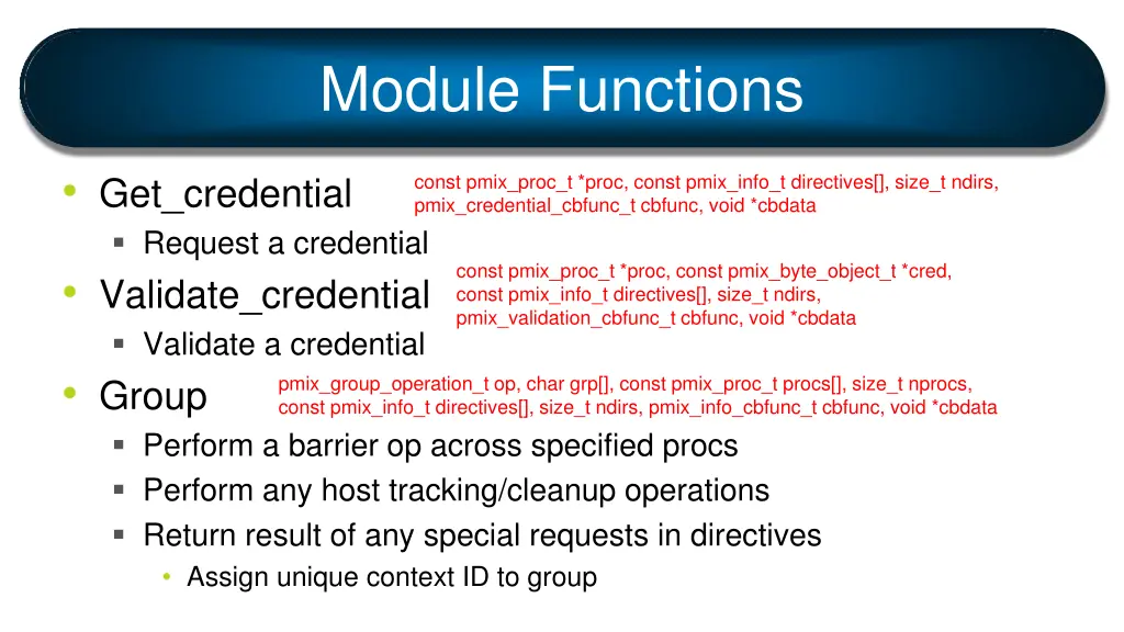 module functions 10