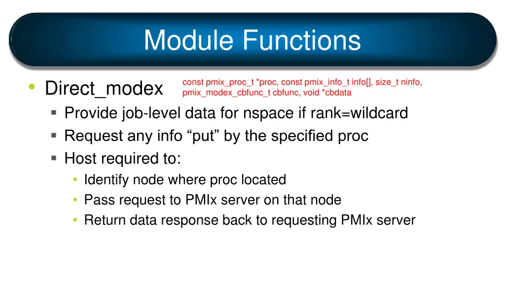 module functions 2