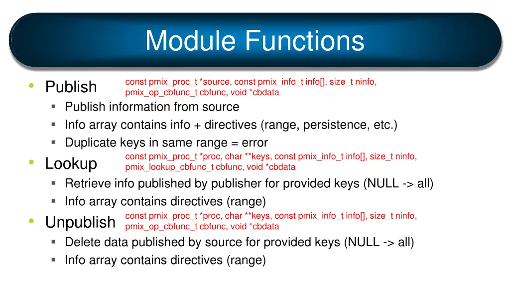 module functions 3