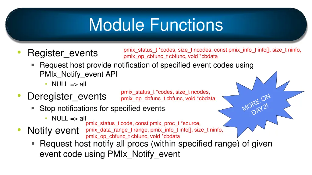 module functions 5