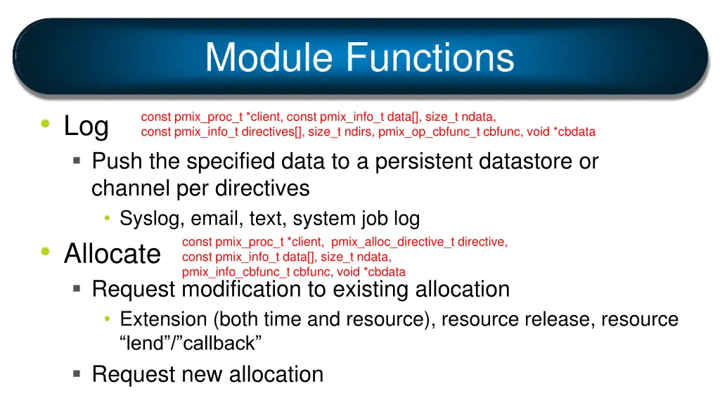 module functions 8