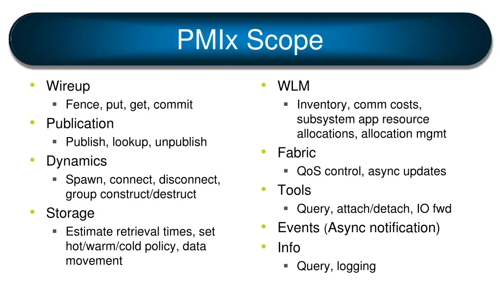 pmix scope