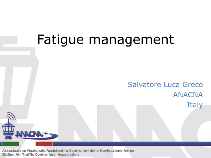 fatigue management