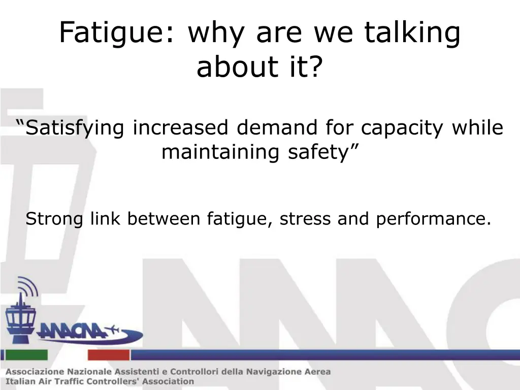 fatigue why are we talking about it