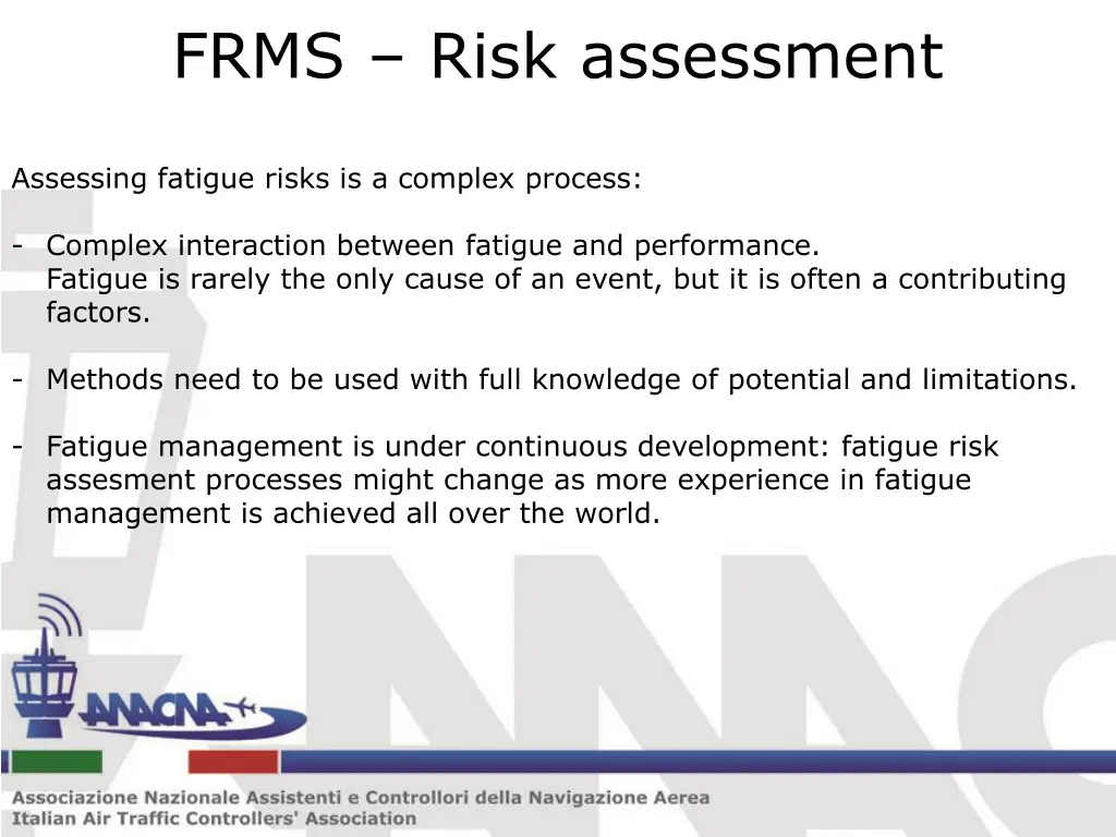 frms risk assessment