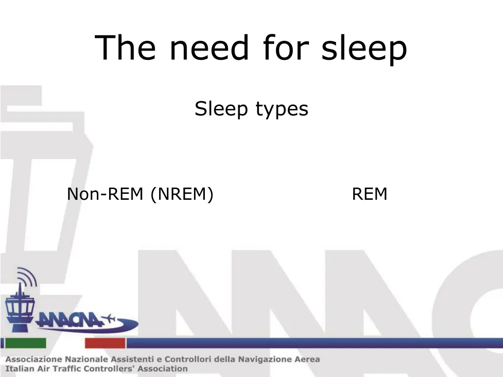 the need for sleep