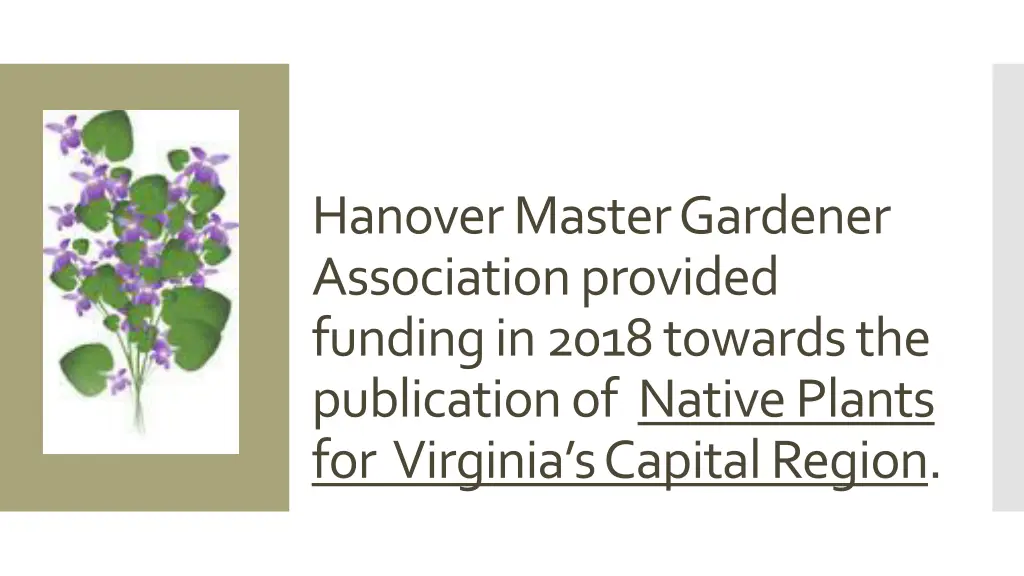 hanover master gardener association provided