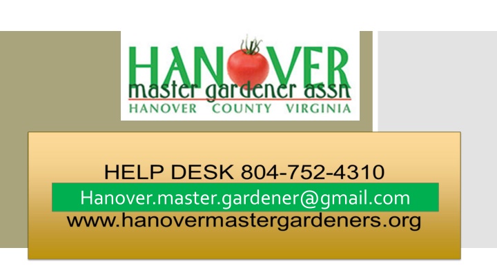 hanover master gardener@gmail com