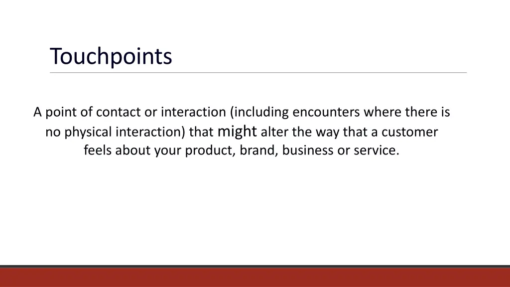 touchpoints