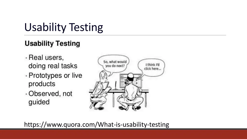 usability testing