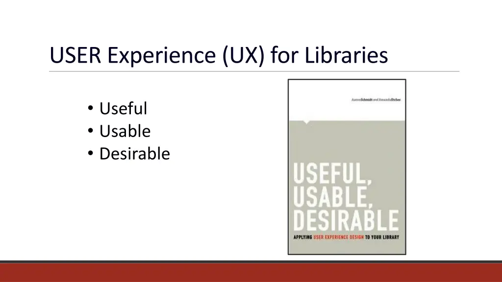 user experience ux for libraries