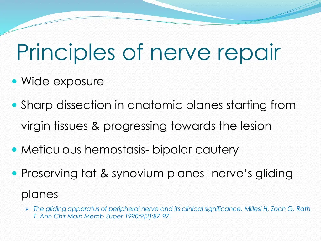 principles of nerve repair 1