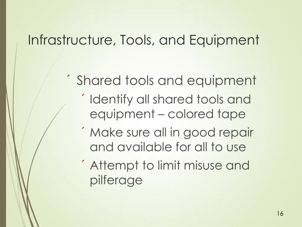 infrastructure tools and equipment 1