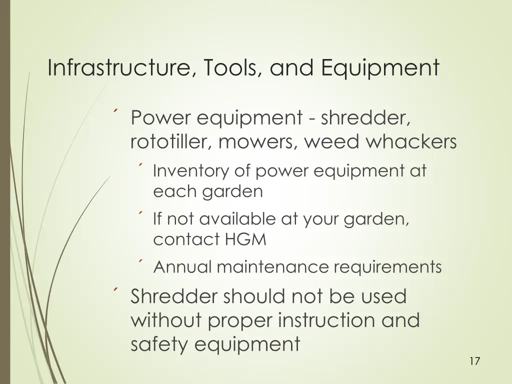 infrastructure tools and equipment 2