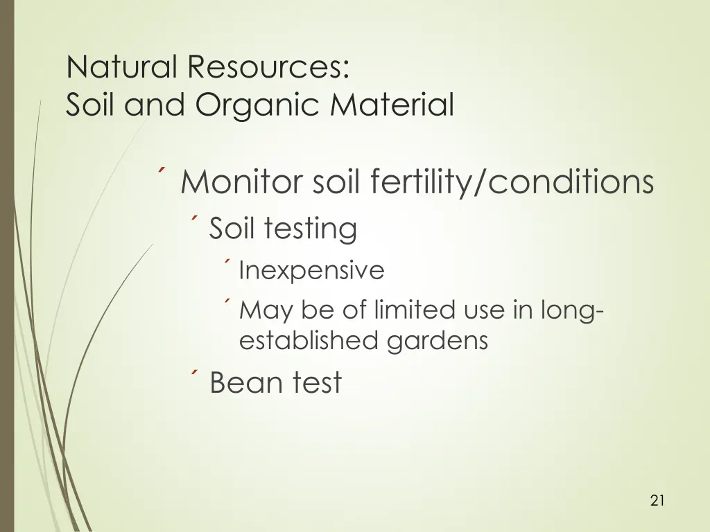 natural resources soil and organic material