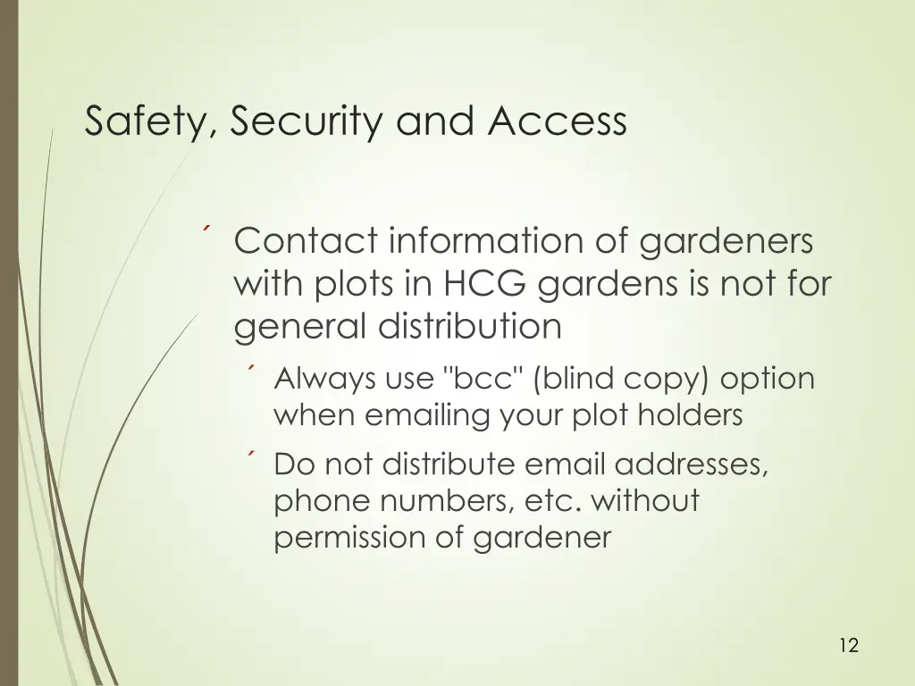 safety security and access