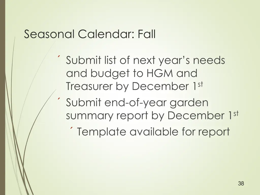 seasonal calendar fall 2