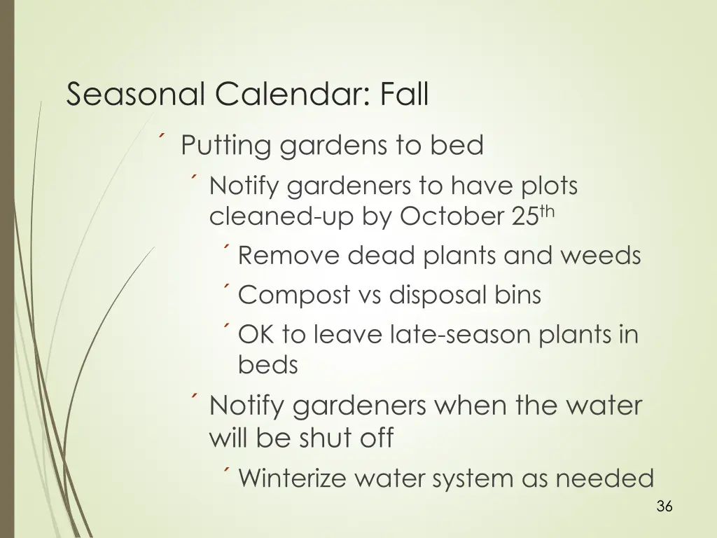 seasonal calendar fall