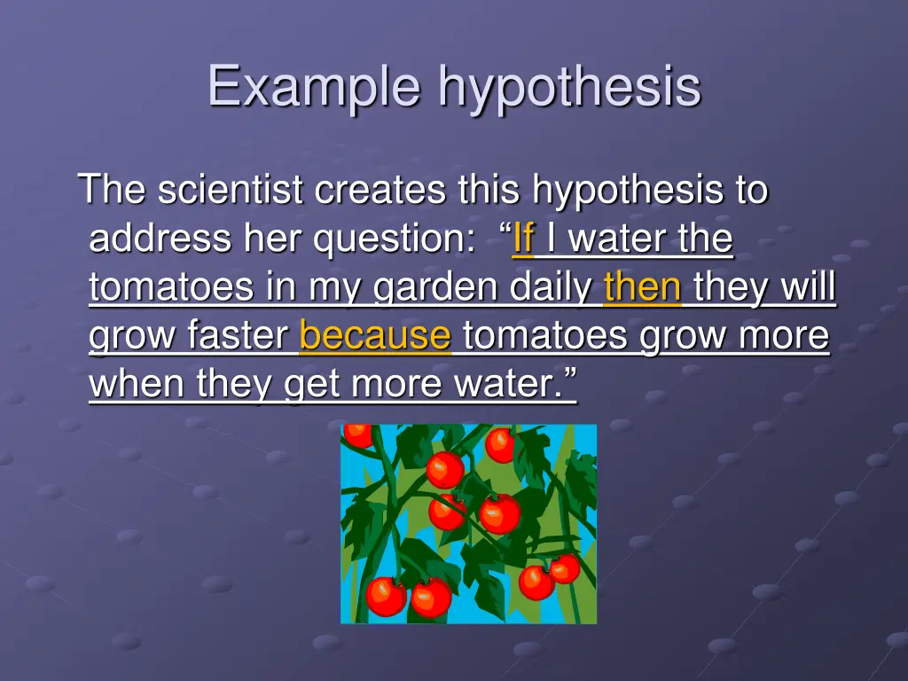 example hypothesis