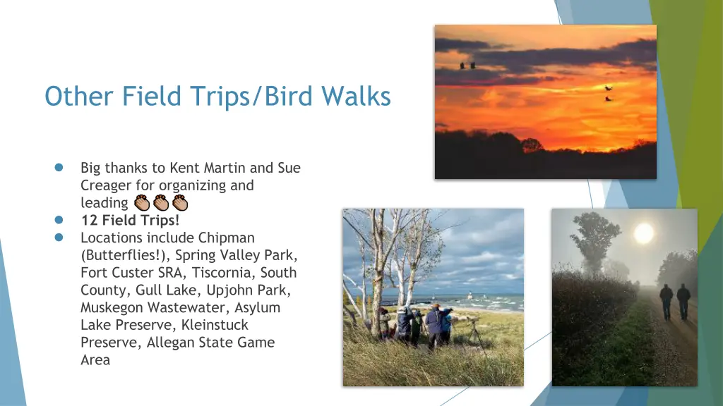 other field trips bird walks