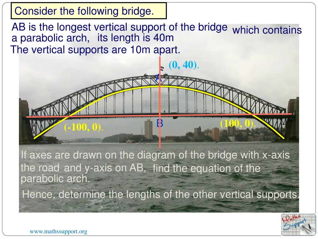 consider the following bridge ab is the longest