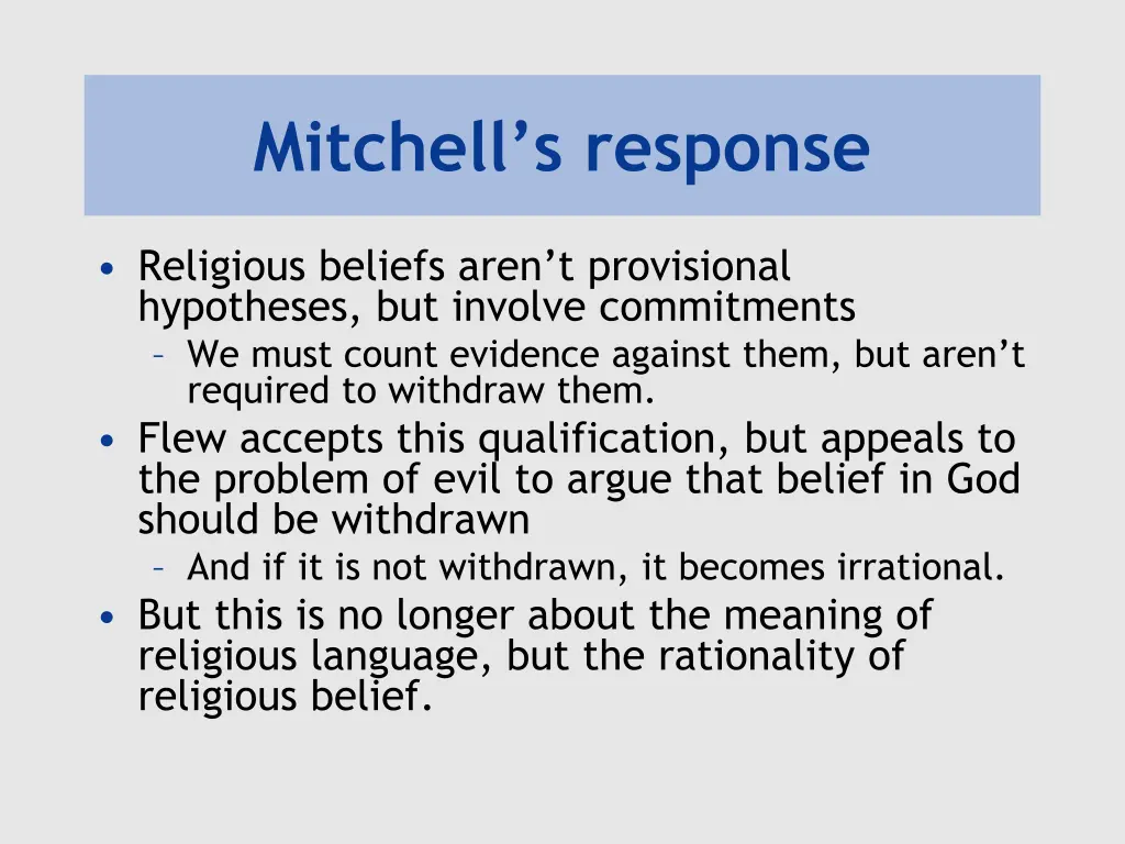 mitchell s response 1