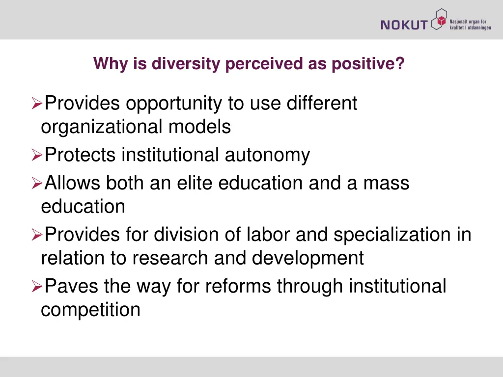 why is diversity perceived as positive 1