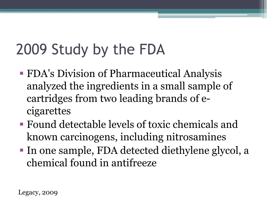 2009 study by the fda