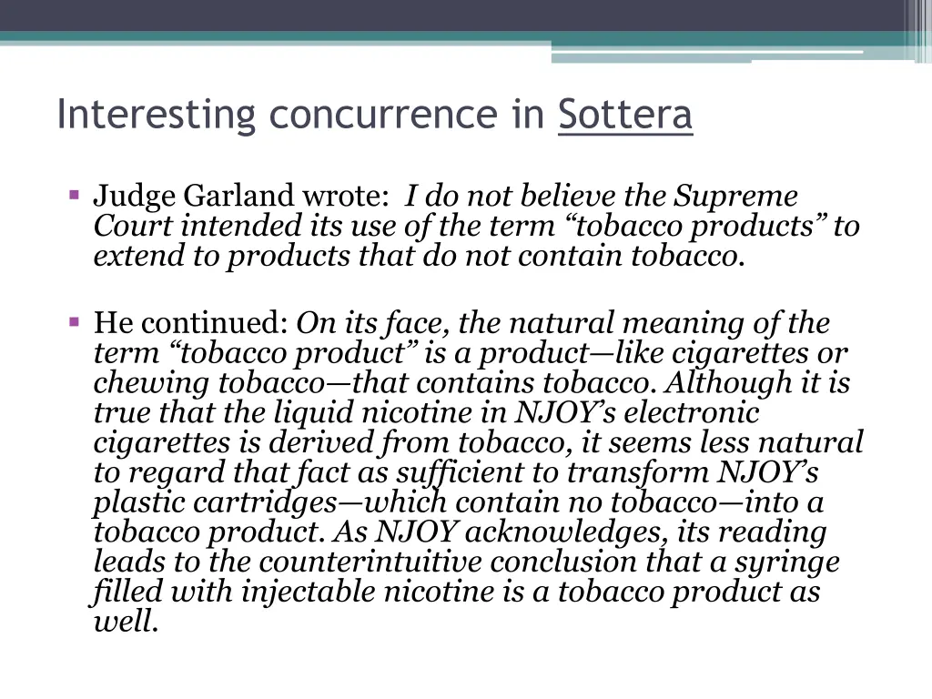 interesting concurrence in sottera